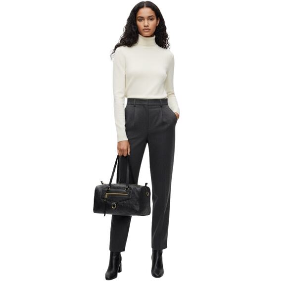 Louis Vuitton Monogram Empreinte Satchel Navy Leather Gold Hardware – Large - Picture 1 of 13